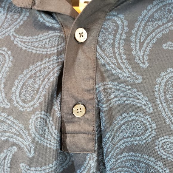 FootJoy Shirts Footjoy Mens Blue Paisley Polo Shirt Size M Poshmark